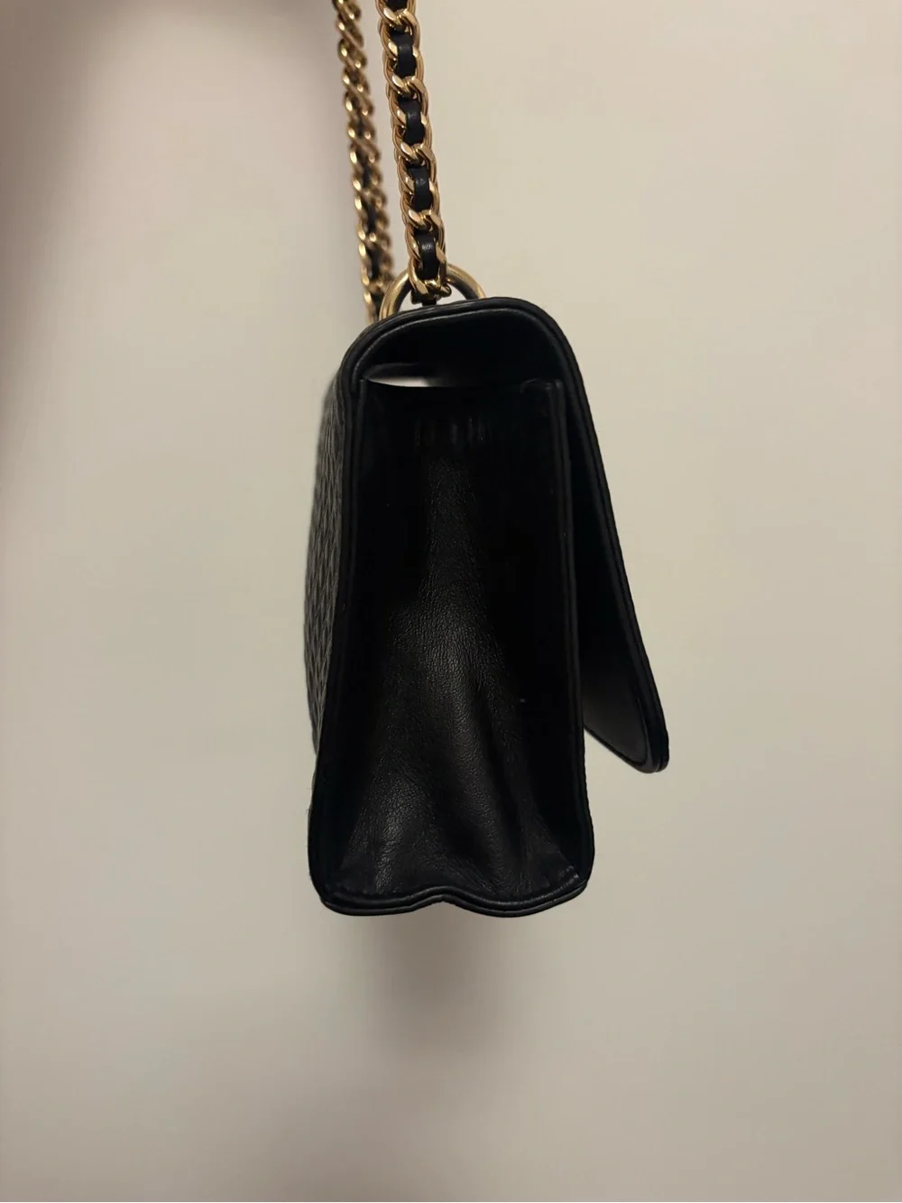 Tory Burch Marion Quilted Black Chain Shoulder Bag